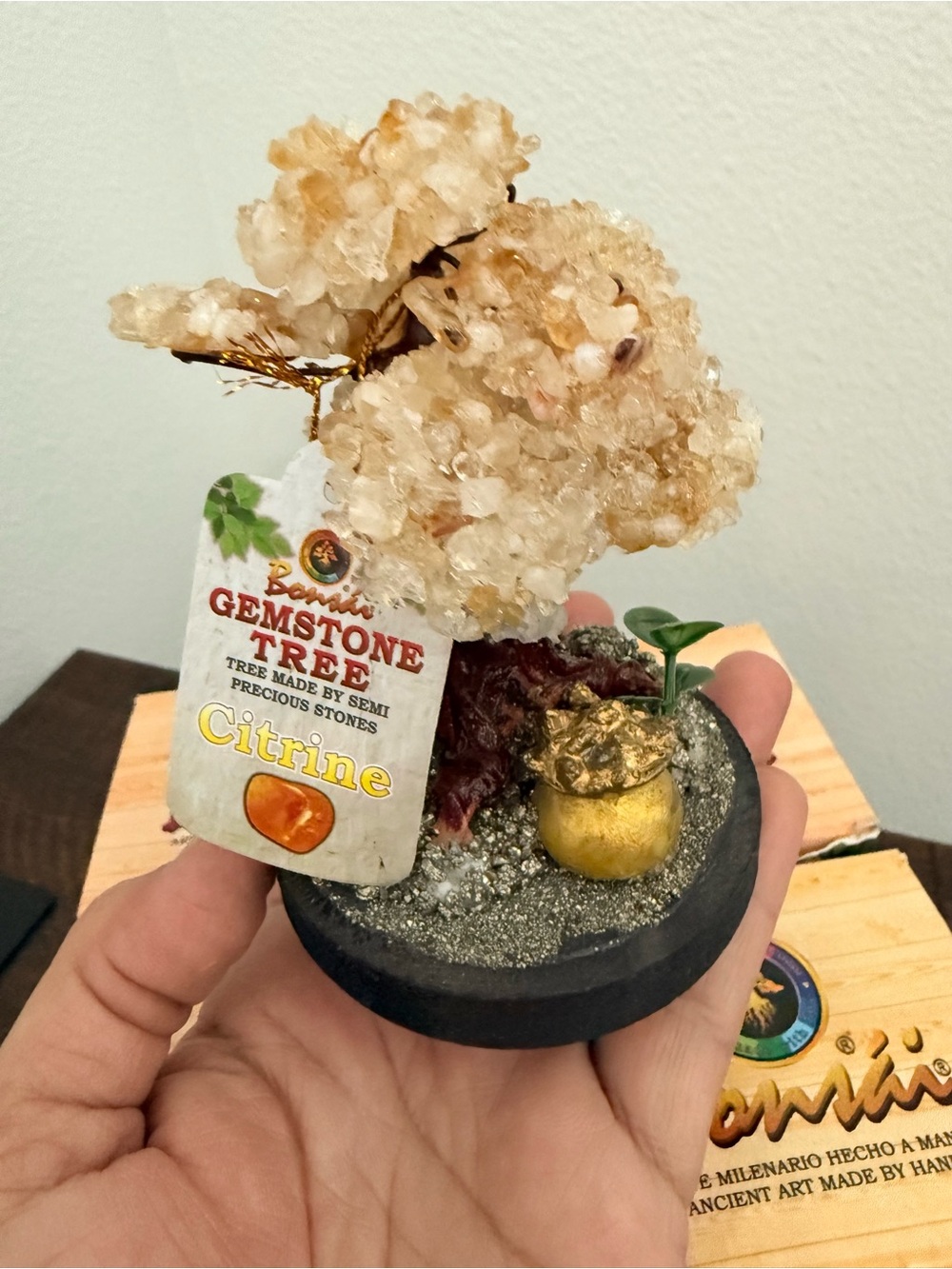 Citrine Gemstone Bonsai Tree
